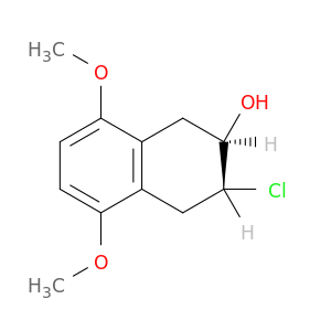 2-Naphthalenol, 3-chloro-1,2,3,4-tetrahydro-5,8-dimethoxy-, trans-