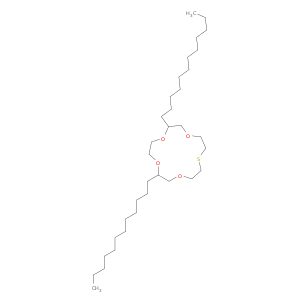 1,4,7,10-Tetraoxa-13-thiacyclopentadecane, 3,8-didodecyl-
