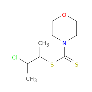 4-Morpholinecarbodithioic acid, 2-chloro-1-methylpropyl ester