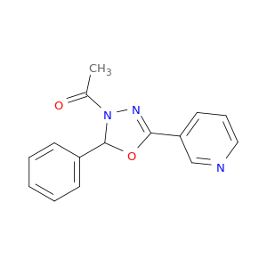 1,3,4-Oxadiazole, 3-acetyl-2,3-dihydro-2-phenyl-5-(3-pyridinyl)-