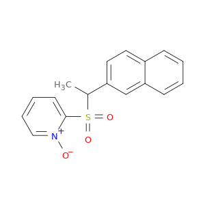 Pyridine, 2-[[1-(2-naphthalenyl)ethyl]sulfonyl]-, 1-oxide