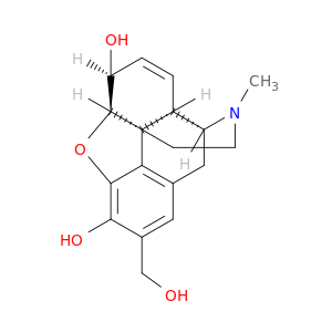 Morphinan-3,6-diol, 7,8-didehydro-4,5-epoxy-2-(hydroxymethyl)-17-methyl-, (5alpha,6alpha)-