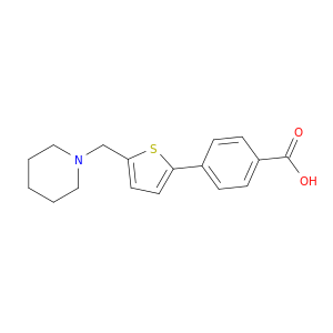 Benzoic acid, 4-[5-(1-piperidinylmethyl)-2-thienyl]-