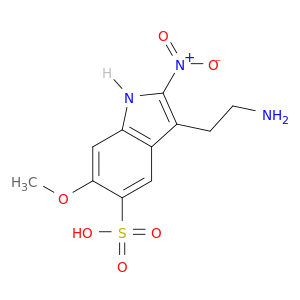 1H-Indole-5-sulfonic acid, 3-(2-aminoethyl)-6-methoxy-2-nitro-