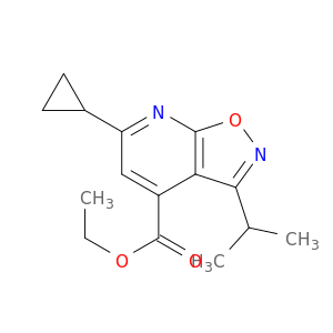 ethyl 6-cyclopropyl-3-(propan-2-yl)-[1,2]oxazolo[5,4-b]pyridine-4-carboxylate