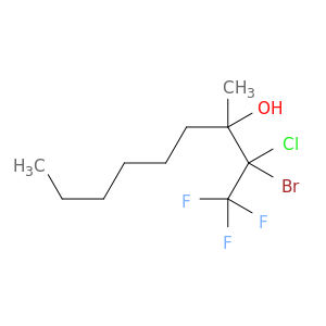 3-Nonanol, 2-bromo-2-chloro-1,1,1-trifluoro-3-methyl-