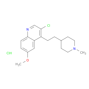 3-CHLORO-6-METHOXY-4-(2-(1-METHYL-PIPERIDIN-4-YL)ETHYL)QUINOLINE