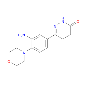 3(2H)-Pyridazinone, 6-[3-amino-4-(4-morpholinyl)phenyl]-4,5-dihydro-