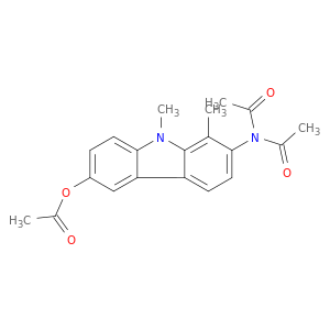 Acetamide, N-acetyl-N-[6-(acetyloxy)-1,9-dimethyl-9H-carbazol-2-yl]-