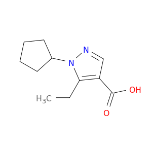 1-环戊基-5-乙基-1H-吡唑-4-羧酸