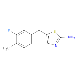5-[(3-fluoro-4-methylphenyl)methyl]-1,3-thiazol-2-amine