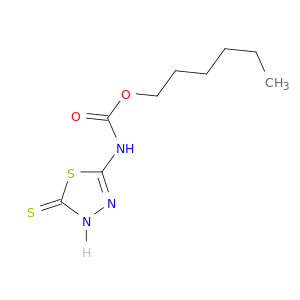 Carbamic acid, (4,5-dihydro-5-thioxo-1,3,4-thiadiazol-2-yl)-, hexyl ester