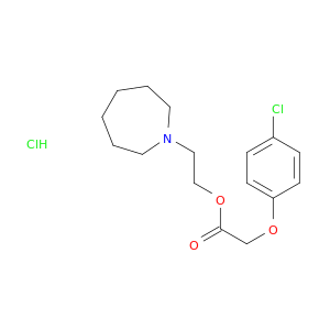 Acetic acid, (4-chlorophenoxy)-, 2-(hexahydro-1H-azepin-1-yl)ethyl ester, hydrochloride