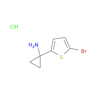1-(5-bromothiophen-2-yl)cyclopropan-1-amine hydrochloride