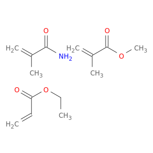 ethyl prop-2-enoate; methyl 2-methylprop-2-enoate; 2-methylprop-2-enamide