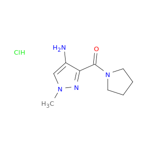 1-Methyl-3-(pyrrolidine-1-carbonyl)-1H-pyrazol-4-amine Hydrochloride