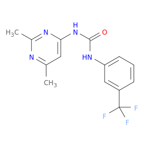 Urea, N-(2,6-dimethyl-4-pyrimidinyl)-N'-[3-(trifluoromethyl)phenyl]-