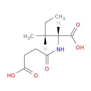 D-Isoleucine, N-(3-carboxy-1-oxopropyl)-