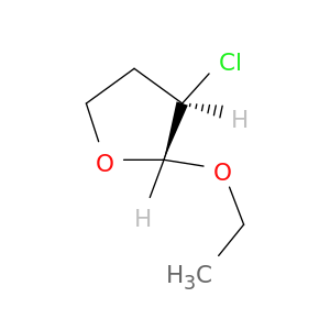 Furan, 3-chloro-2-ethoxytetrahydro-, trans-