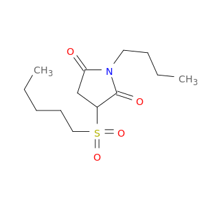 2,5-Pyrrolidinedione, 1-butyl-3-(pentylsulfonyl)-