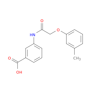 Benzoic acid, 3-[[(3-methylphenoxy)acetyl]amino]-