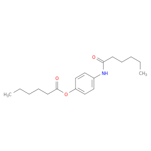 Hexanoic acid, 4-[(1-oxohexyl)amino]phenyl ester
