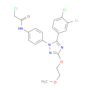 2-氯-N-(4-(5-(3,4-二氯苯基)-3-(2-甲氧基乙氧基)-1H-1,2,4-三唑-1-基)苯基)乙酰胺