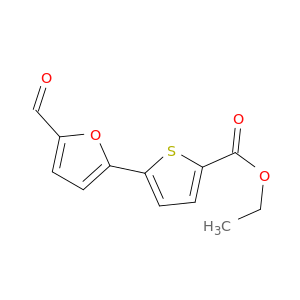 2-Thiophenecarboxylic acid, 5-(5-formyl-2-furanyl)-, ethyl ester