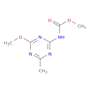Carbamic acid, (4-methoxy-6-methyl-1,3,5-triazin-2-yl)-, methyl ester