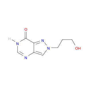 7H-Pyrazolo[4,3-d]pyrimidin-7-one, 2,6-dihydro-2-(3-hydroxypropyl)-