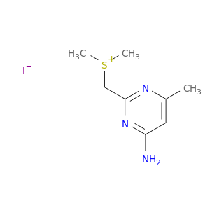 Sulfonium, [(4-amino-6-methyl-2-pyrimidinyl)methyl]dimethyl-, iodide