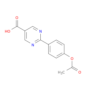 5-Pyrimidinecarboxylic acid, 2-[4-(acetyloxy)phenyl]-