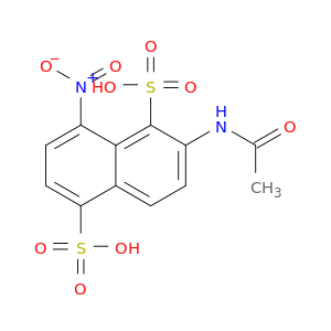 1,5-Naphthalenedisulfonic acid, 2-(acetylamino)-8-nitro-