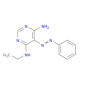 4,6-Pyrimidinediamine, N-ethyl-5-(phenylazo)-