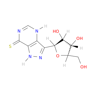 9-[3,4-DIHYDROXY-5-(HYDROXYMETHYL)OXOLAN-2-YL]-2,4,7,8-TETRAZABICYCLO[4.3.0]NONA-3,6,9-TRIENE-5-THIONE