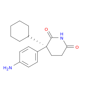 2,6-Piperidinedione, 3-(4-aminophenyl)-3-cyclohexyl-, (R)-