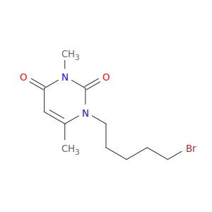 2,4(1H,3H)-Pyrimidinedione, 1-(5-bromopentyl)-3,6-dimethyl-