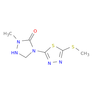 1,2,4-Triazolidin-3-one, 2-methyl-4-[5-(methylthio)-1,3,4-thiadiazol-2-yl]-