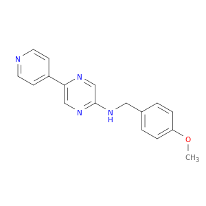 Pyrazinamine, N-[(4-methoxyphenyl)methyl]-5-(4-pyridinyl)-