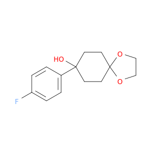 1,4-Dioxaspiro[4.5]decan-8-ol, 8-(4-fluorophenyl)-