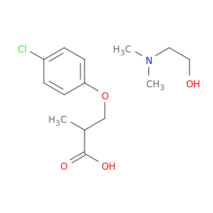 丙酸,2-(4-氯苯氧基)-2-甲基-,CPOMD。用2-(二甲基氨基)乙醇(1：1)