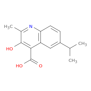 4-Quinolinecarboxylic acid, 3-hydroxy-2-methyl-6-(1-methylethyl)-
