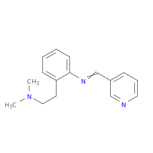 Benzeneethanamine, N,N-dimethyl-2-[(3-pyridinylmethylene)amino]-