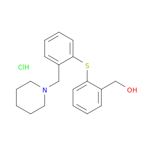 Benzenemethanol, 2-[[2-(1-piperidinylmethyl)phenyl]thio]-, hydrochloride