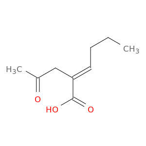 2-Hexenoic acid, 2-(2-oxopropyl)-, (E)-