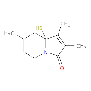 3(5H)-Indolizinone, 8,8a-dihydro-8a-mercapto-1,2,7-trimethyl-