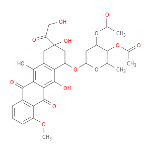 [4-acetyloxy-2-methyl-6-[[3,5,12-trihydroxy-3-(2-hydroxyacetyl)-10-methoxy-6,11-dioxo-2,4-dihydro-1H-tetracen-1-yl]oxy]oxan-3-yl] acetate