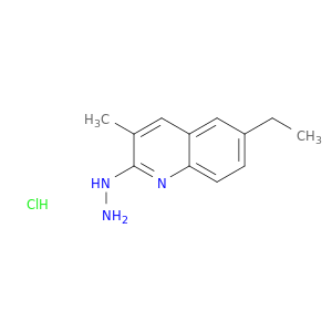 2-Hydrazino-6-ethyl-3-methylquinoline hydrochloride