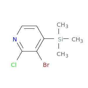 Pyridine, 3-bromo-2-chloro-4-(trimethylsilyl)-