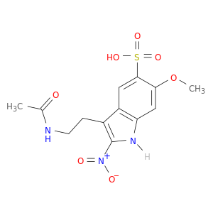 1H-Indole-5-sulfonic acid, 3-[2-(acetylamino)ethyl]-6-methoxy-2-nitro-